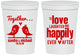 Personalized Wedding 16 oz Stadium Cups - Happily Ever After | 480