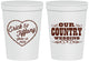 Personalized Wedding 16 oz Stadium Cups - Country Wedding | 484