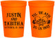 Personalized Wedding 16 oz Stadium Cups - Til Death Do Us Part | 485