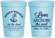 Personalized Wedding 16 oz Stadium Cups - Love Anchors The Soul | 498