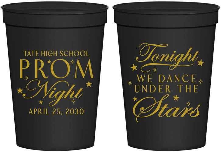 Personalized Prom 16 oz Stadium Cups - Tonight We Dance | 50000