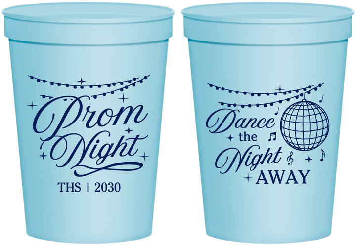 Personalized Prom 16 oz Stadium Cups - Dance The Night Away | 50001