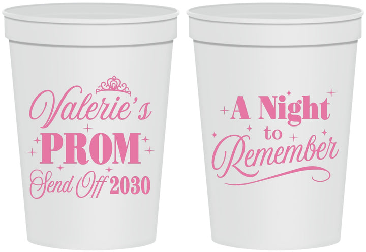 Personalized Prom 16 oz Stadium Cups - Send Off | 50006