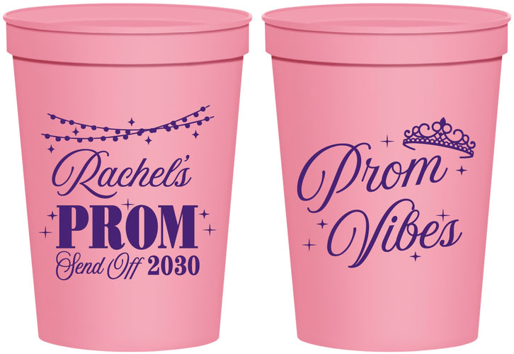 Personalized Prom 16 oz Stadium Cups - Send Off | 50007