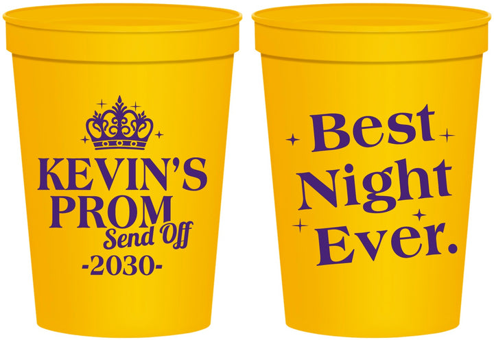 Personalized Prom 16 oz Stadium Cups - Send Off | 50009