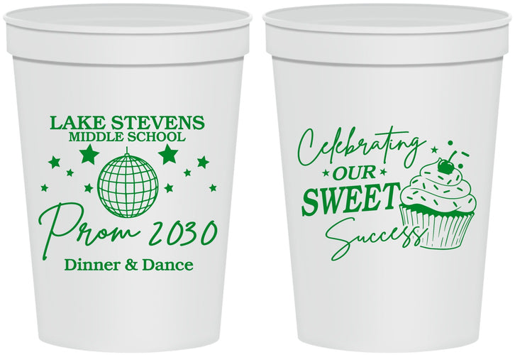 Personalized Prom 16 oz Stadium Cups - Middle School Dance | 50014