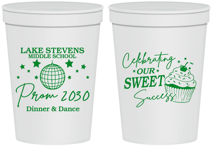 Personalized Prom 16 oz Stadium Cups - Middle School Dance | 50014
