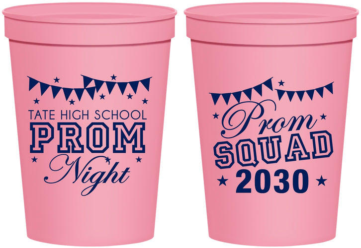 Personalized Prom 16 oz Stadium Cups - Squad | 50015