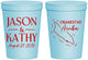 Personalized Wedding 16 oz Stadium Cups - Aruba | 504