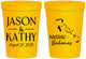 Personalized Wedding 16 oz Stadium Cups - Bahamas | 506