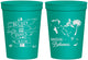Personalized Wedding 16 oz Stadium Cups - Bahamas | 507