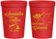 Personalized Wedding 16 oz Stadium Cups - Colombia | 517