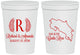 Personalized Wedding 16 oz Stadium Cups - Costa Rica | 518