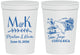Personalized Wedding 16 oz Stadium Cups - Costa Rica | 519