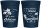 Personalized Wedding 16 oz Stadium Cups - Curacao | 521