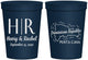 Personalized Wedding 16 oz Stadium Cups - Domincan Republic | 522