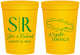 Personalized Wedding 16 oz Stadium Cups - Jamaica | 530