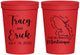 Personalized Wedding 16 oz Stadium Cups - Martinique | 532