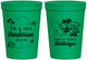 Personalized Wedding 16 oz Stadium Cups - Martinique | 533