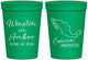 Personalized Wedding 16 oz Stadium Cups - Mexico | 534