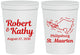 Personalized Wedding 16 oz Stadium Cups - St Maarten | 542