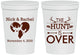 Personalized Wedding 16 oz Stadium Cups - The Hunt Is Over | 554