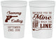 Personalized Wedding 16 oz Stadium Cups - I Walk The Line | 555