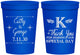 Personalized Wedding 16 oz Stadium Cups - Monogram | 556