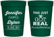 Personalized Wedding 16 oz Stadium Cups - Just Got Real | 557