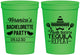 Personalized Bachelorette 16 oz Stadium Cups - Fiesta Siesta Tequila Repeat | 60000