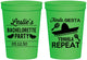 Personalized Bachelorette 16 oz Stadium Cups - Fiesta Siesta Tequila Repeat | 60003