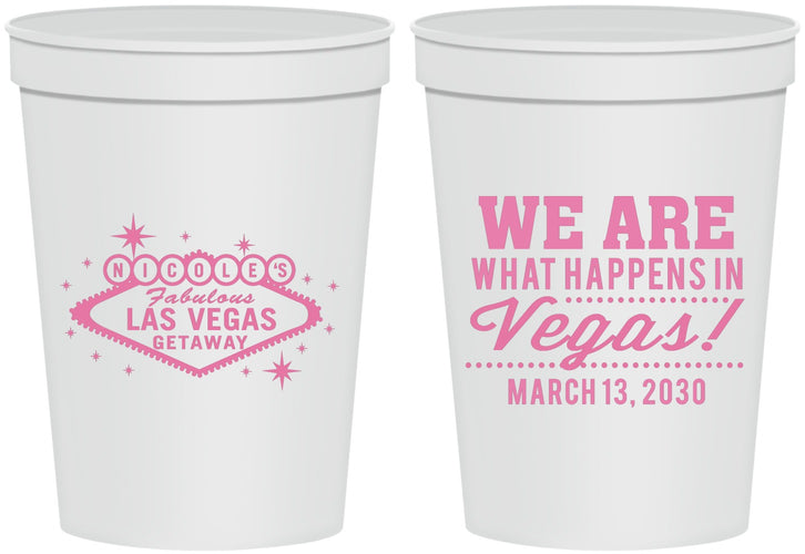 Personalized Bachelorette 16 oz Stadium Cups - Las Vegas | 60029