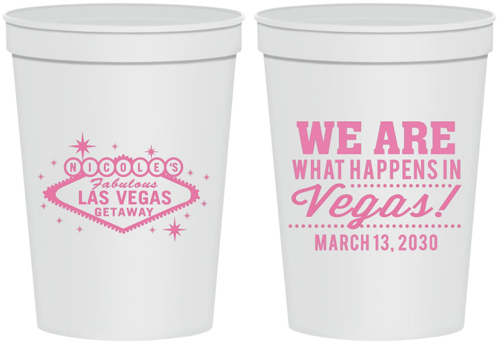 Personalized Bachelorette 16 oz Stadium Cups - Las Vegas | 60029