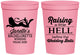Personalized Bachelorette 16 oz Stadium Cups - Raising A Little Hell | 60030