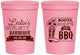 Personalized Bachelorette 16 oz Stadium Cups - Boots Bouquets Bbq | 60035