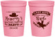 Personalized Bachelorette 16 oz Stadium Cups - Last Ride Before Bride | 60046