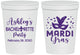Personalized Bachelorette 16 oz Stadium Cups - Mardi Gras | 60060