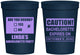 Personalized Bachelorette 16 oz Stadium Cups - Caution | 60082