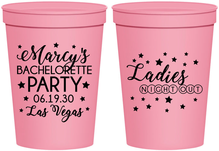 Personalized Bachelorette 16 oz Stadium Cups - Ladies Night Out | 60101