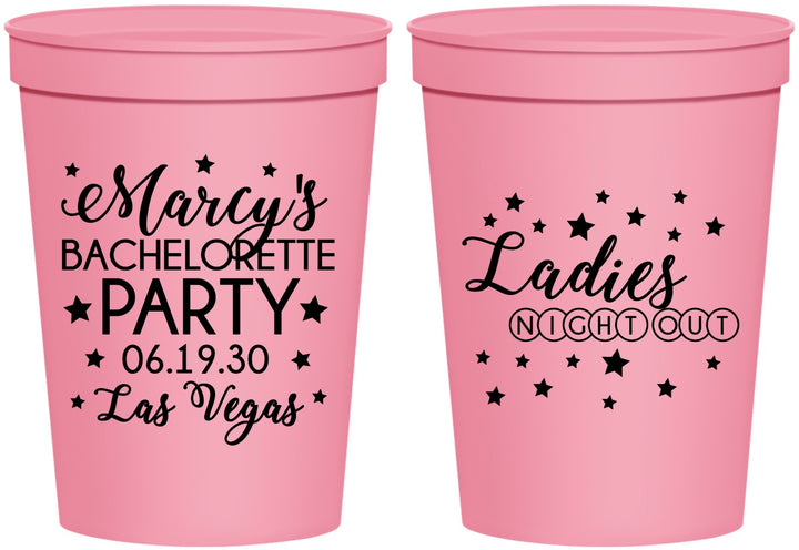 Personalized Bachelorette 16 oz Stadium Cups - Ladies Night Out | 60101