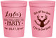 Personalized Bachelorette 16 oz Stadium Cups - Deer Heels Boots | 60102