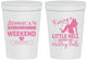 Personalized Bachelorette 16 oz Stadium Cups - Raising A Little Hell | 60105