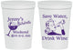 Personalized Bachelorette 16 oz Stadium Cups - Save Water Drink Wine | 60120