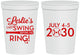 Personalized Bachelorette 16 oz Stadium Cups - Last Swing Before Ring | 60128