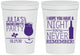 Personalized Bachelorette 16 oz Stadium Cups - Night Never Remember | 60160