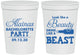 Personalized Bachelorette 16 oz Stadium Cups - Beauty Beast | 60161