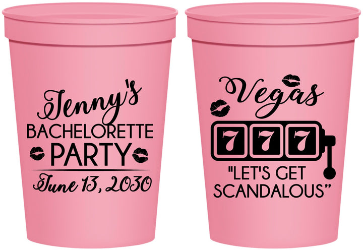 Personalized Bachelorette 16 oz Stadium Cups - Las Vegas | 60170