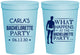 Personalized Bachelorette 16 oz Stadium Cups - What Happens | 60172