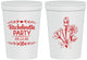 Personalized Bachelorette 16 oz Stadium Cups - Flowers | 60174