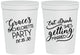 Personalized Bachelorette 16 oz Stadium Cups - Eat Drink Getting Married | 60181